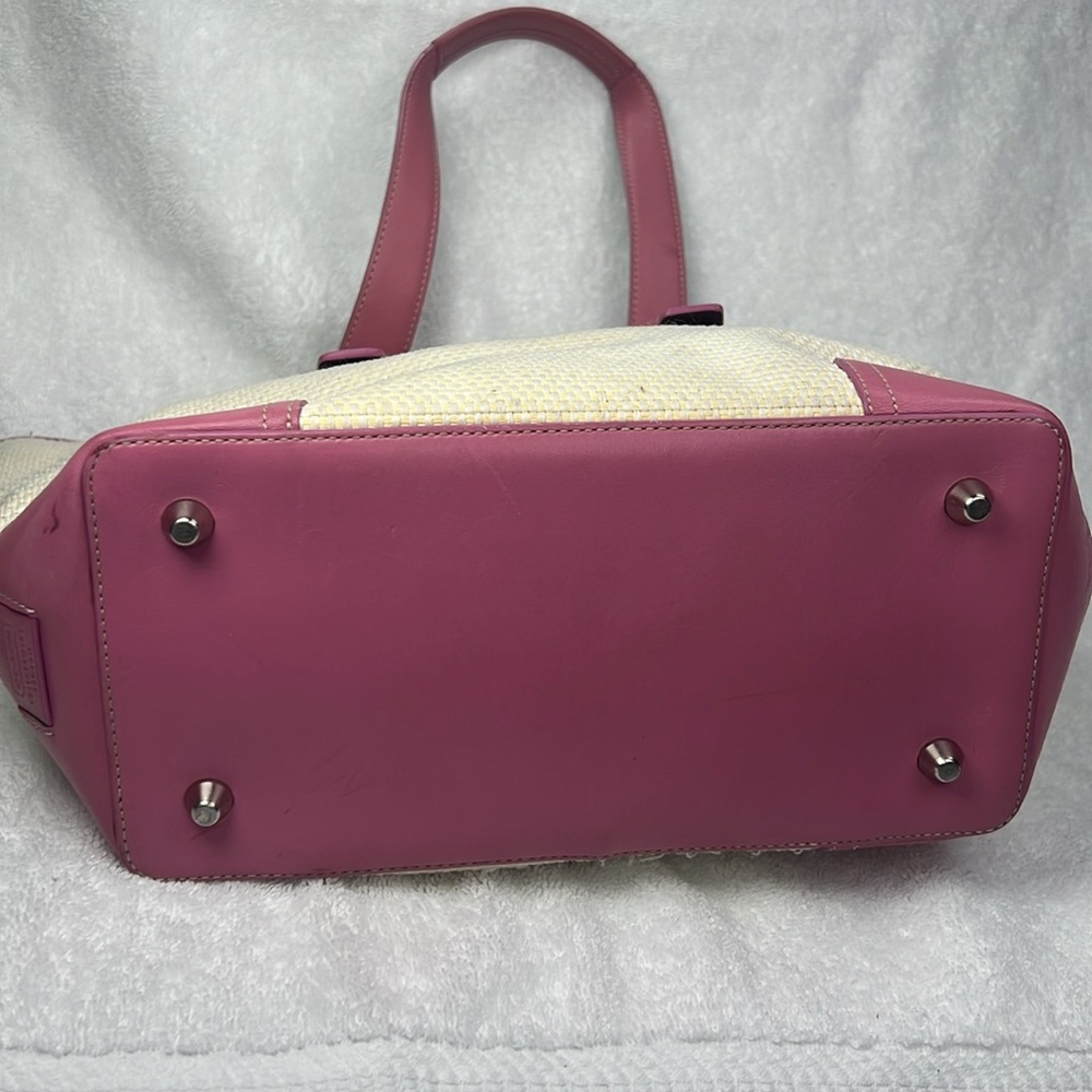 Coach Pink and Cream Tote Bag #B04K – 4468 - Picture 7 of 10